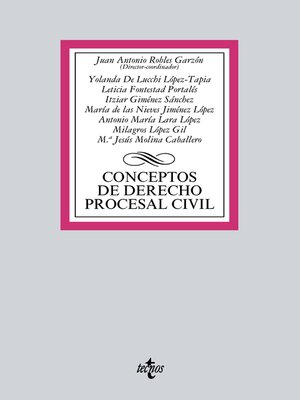 cover image of Conceptos de Derecho procesal civil